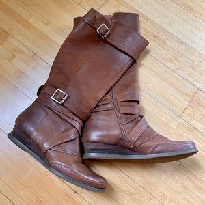 Miz Mooz Pauline Cognac Tall Boot